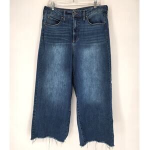 OAT New York Wide Leg Cropped Jeans Raw Hem Women’s 12/31